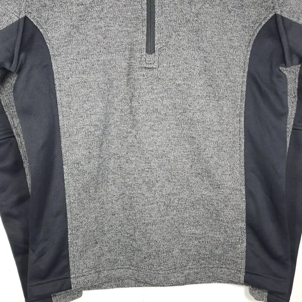 Spyder Men's Outbound M Gray Black 1/2 Zip Outdoor Core Jacket Pullover Sweater